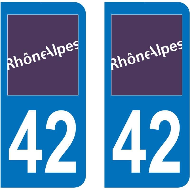 Autocollant Plaque 42 Loire Autocollant Plaque 42 Loire