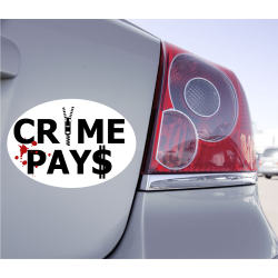 Sticker Crime Pays - 1