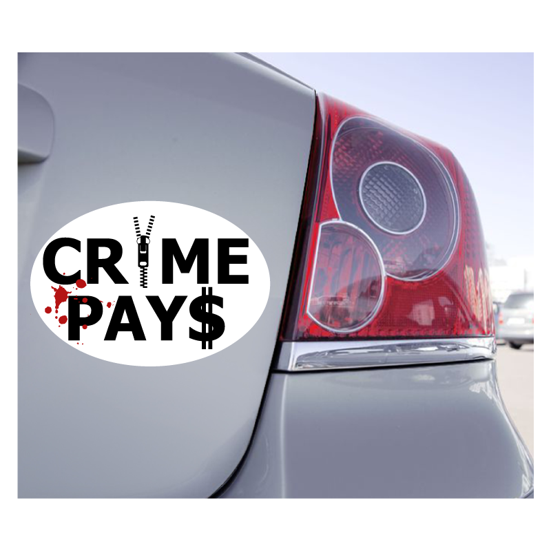 Sticker Crime Pays - 1