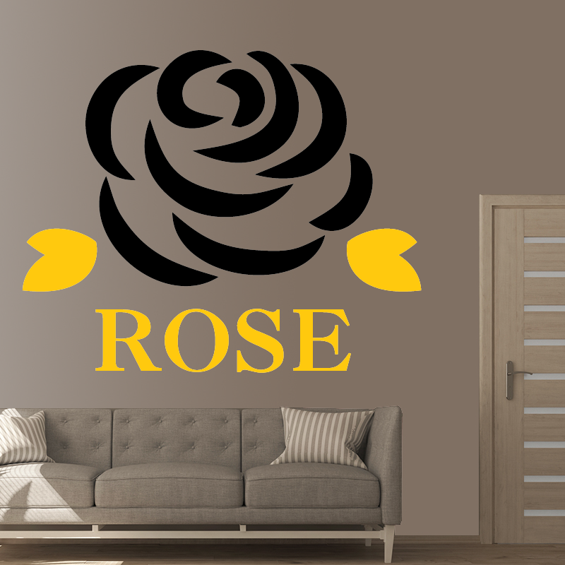 Autocollant Rose Floraison - 1