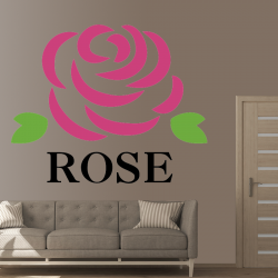 Autocollant Rose Floraison - 522