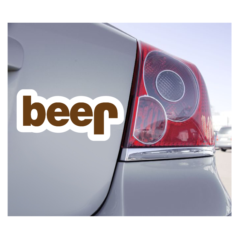 Sticker Beer Jeep - ZoneStickers