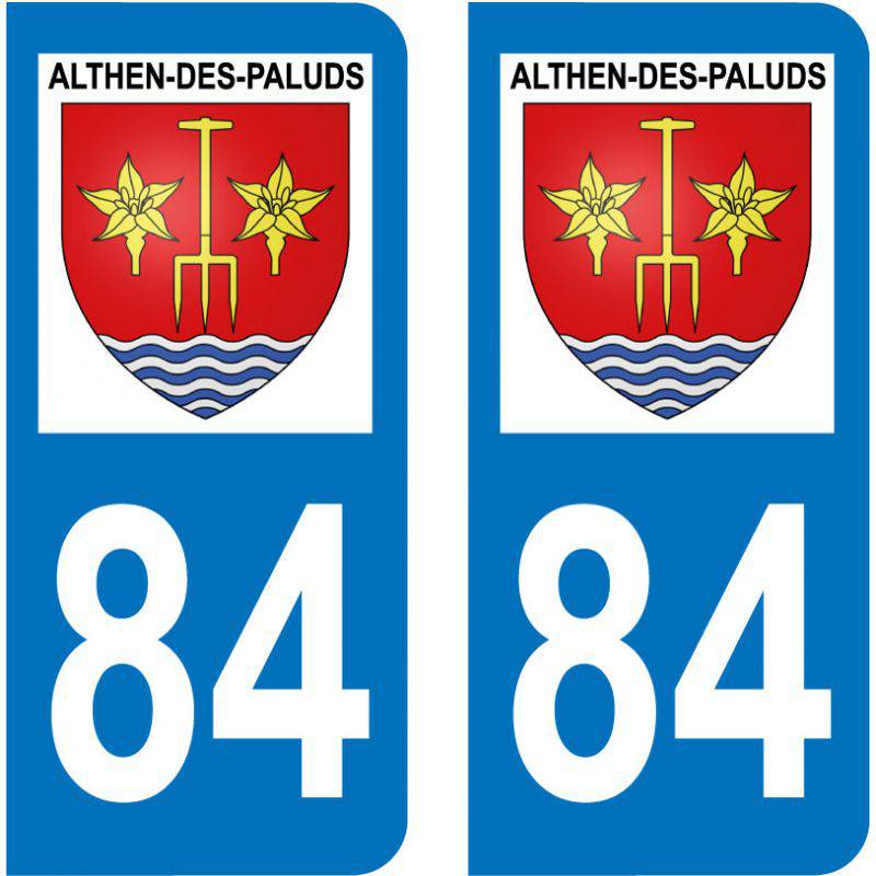 Sticker Plaque Althen-des-Paluds 84210