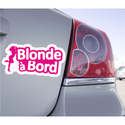 Sticker Blonde À Bord Pin-Up - 10