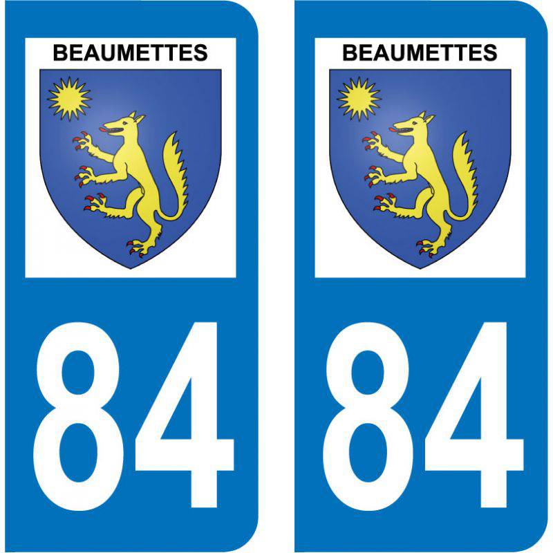 Sticker Plaque Beaumettes 84220