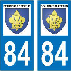 Sticker Plaque Beaumont-de-Pertuis 84120