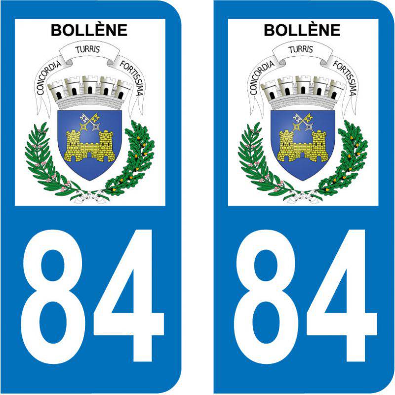 Sticker Plaque Bollène 84500