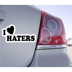 Sticker I Love Haters - 1