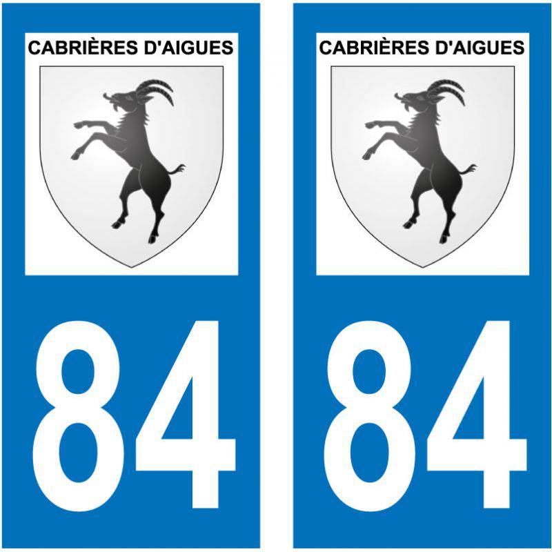 Sticker Plaque Cabrières-d'Aigues 84240
