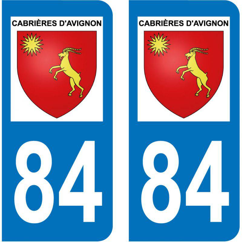 Sticker Plaque Cabrières-d'Avignon 84220