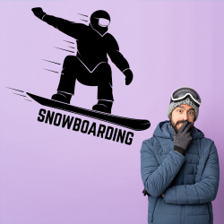 Autocollant Snowboarding - 1