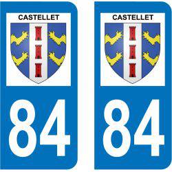 Sticker Plaque Castellet 84400