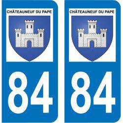 Sticker Plaque Châteauneuf-du-Pape 84230