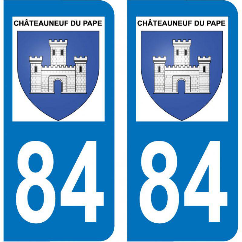 Sticker Plaque Châteauneuf-du-Pape 84230