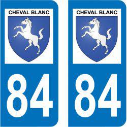 Sticker Plaque Cheval-Blanc 84460