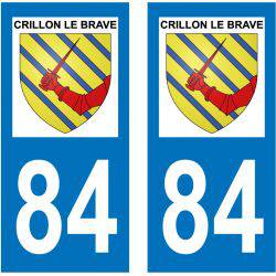 Sticker Plaque Crillon-le-Brave 84410
