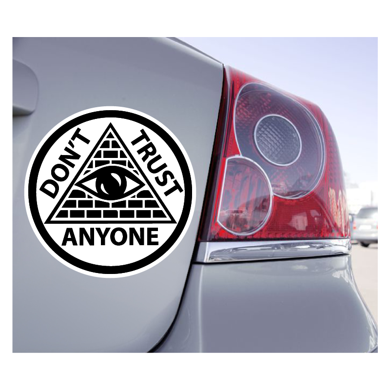 Sticker Illuminati Don't Trust Anyon - 1