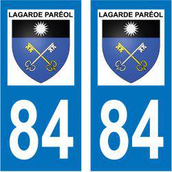 Sticker Plaque Lagarde-Paréol 84290