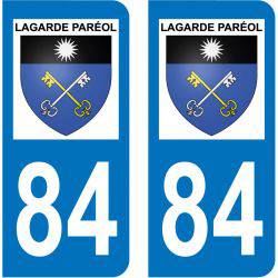 Sticker Plaque Lagarde-Paréol 84290