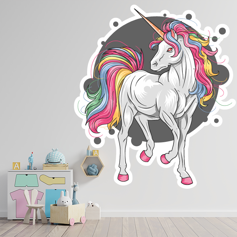 1500 Autocollants Licorne - Stickers Ronds Enfants, Gommettes Récompenses, Motifs Licornes Et Animaux