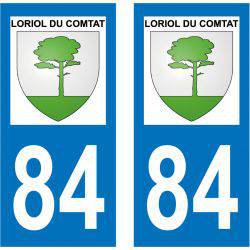 Sticker Plaque Loriol-du-Comtat 84870
