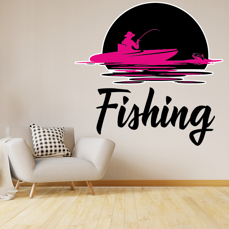 Autocollant Pêcheur Fishing - 1