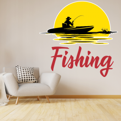 Autocollant Pêcheur Fishing - 297