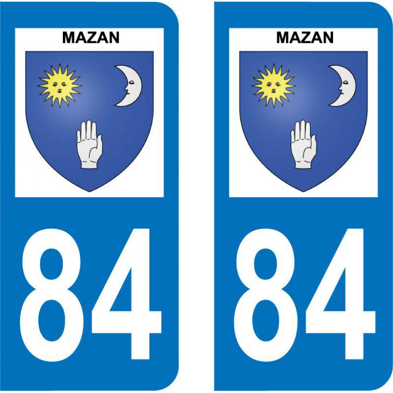 Sticker Plaque Mazan 84380