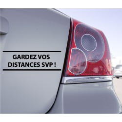 Sticker Gardez Vos Distances SVP - 1