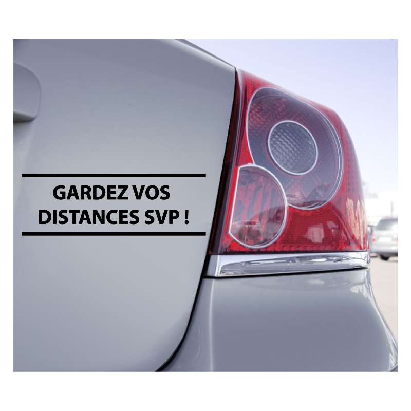 Sticker Gardez Vos Distances SVP - 1