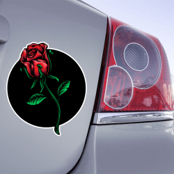 Autocollant Voiture Rose - 1