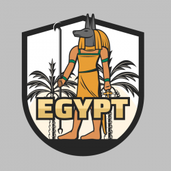 Autocollant Egypt Pharaon - 2
