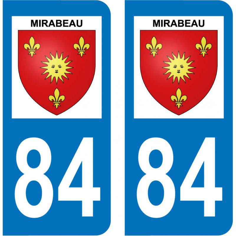Sticker Plaque Mirabeau 84120