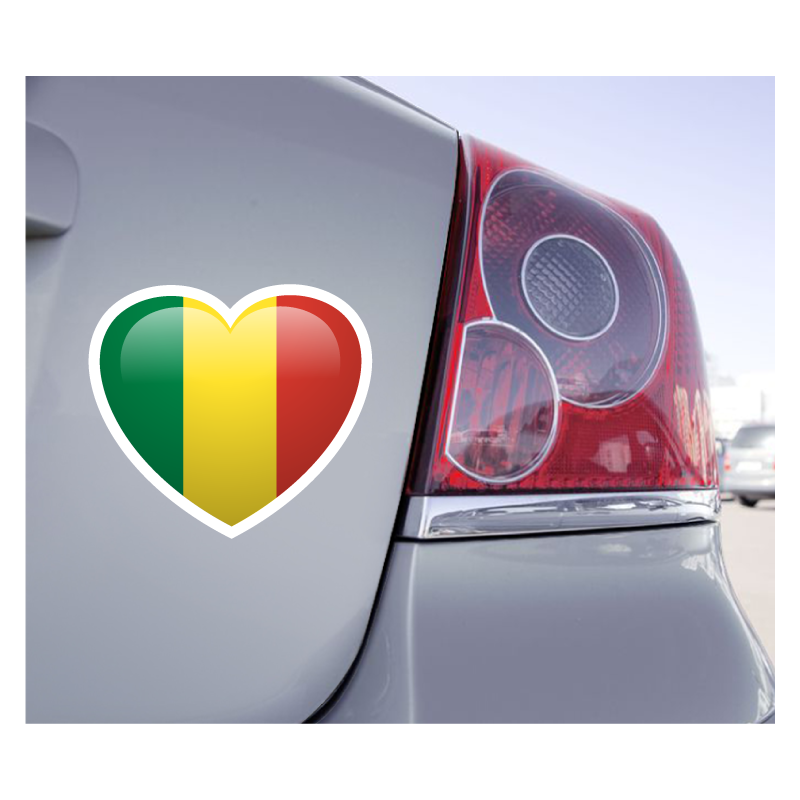 Sticker Love Drapeau Mali - 1