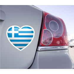 Sticker Love Drapeau Grèce - 1