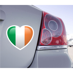 Sticker Love Drapeau Irlande - 1
