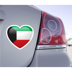 Sticker Love Drapeau Koweït - 1