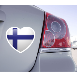 Sticker Love Drapeau Finlande - 1