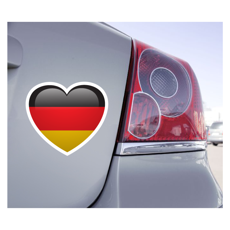 Sticker Love Drapeau Allemagne - 1