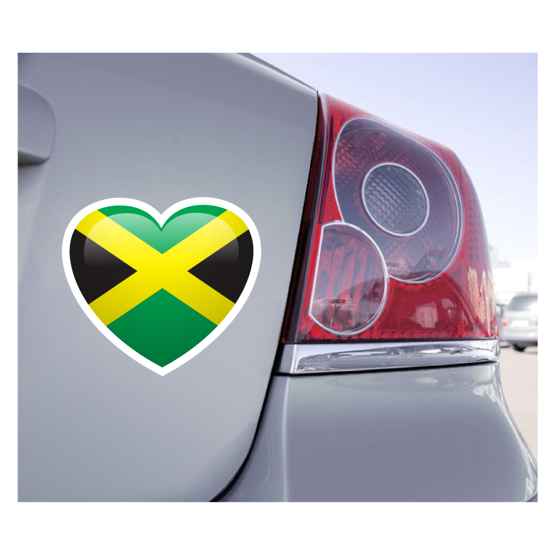 Sticker Love Drapeau Jamaïque - 1