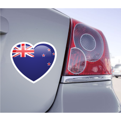 Sticker Love Drapeau Nouvelle-Zélande - 1