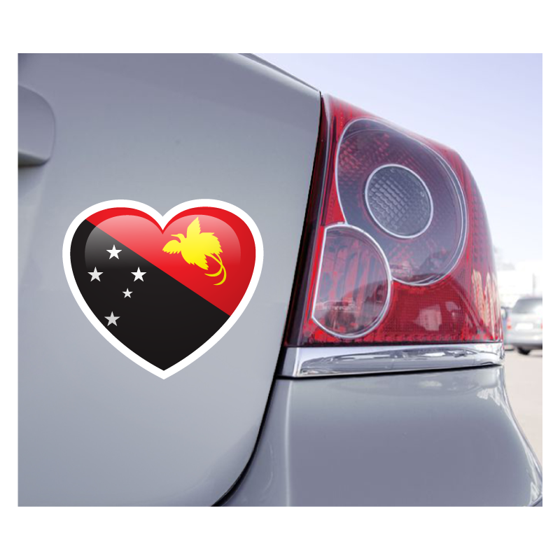 Sticker Love Drapeau Papouasie-Nouvelle-Guinée - 1