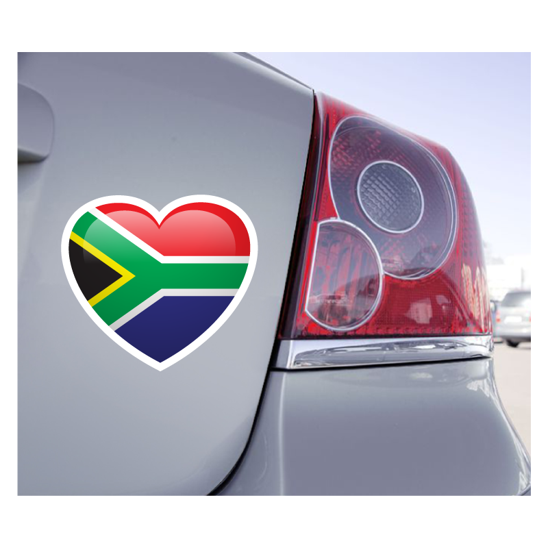 Sticker Love Drapeau Afrique du Sud - 1