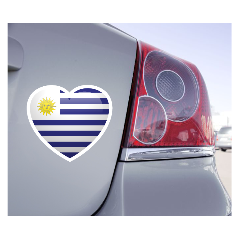Sticker Love Drapeau Uruguay - 1