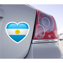 Sticker Love Drapeau Argentine - 1