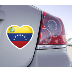 Sticker Love Drapeau Venezuela - 1