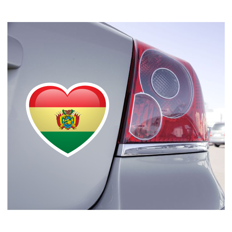 Sticker Love Drapeau Bolivie - 1