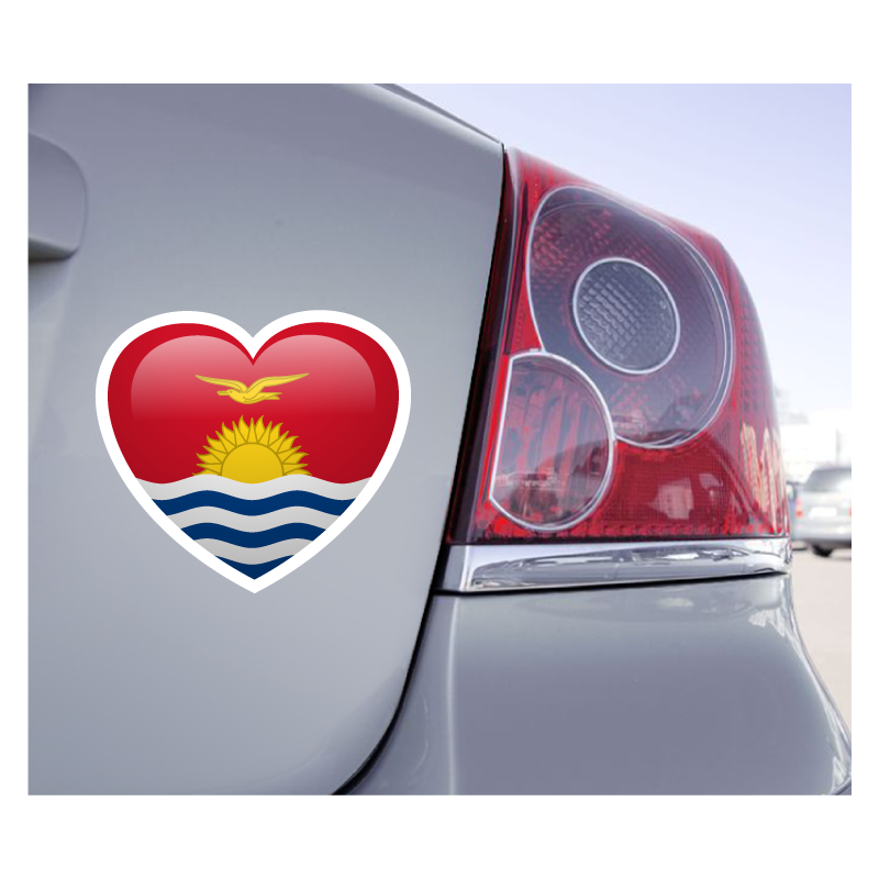 Sticker Love Drapeau Kiribati - 1
