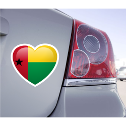 Sticker Love Drapeau Guinée-Bissau - 1