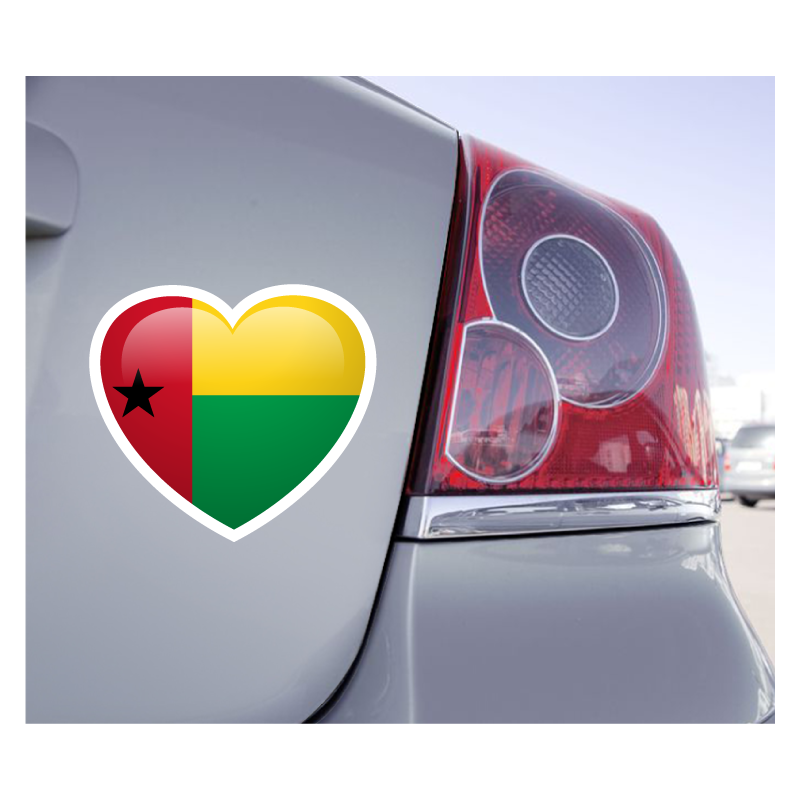 Sticker Love Drapeau Guinée-Bissau - 1